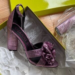 Gianni Bini Metallic Purple Heels